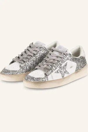 Golden Goose Sneakersy Stardan S Flitry bílá stříbrná
