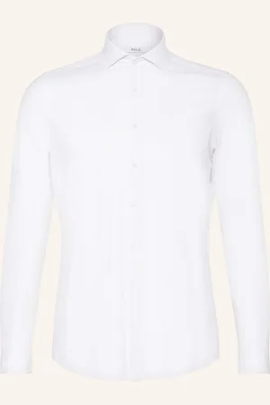 PAUL Žerzejová Košile Slim Fit bílá