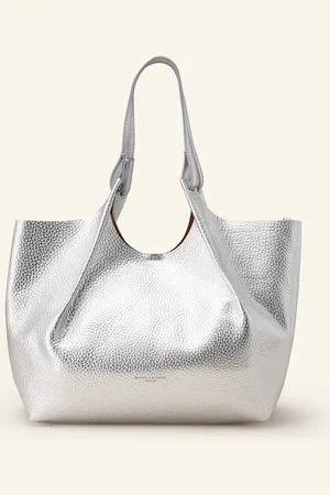 Gianni chiarini Shopper Dua Xl S Pouzdrem stříbrná