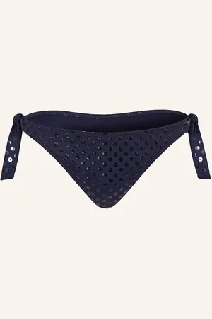 Vilebrequin Trojúhelníkové Bikinové Kalhotky Relief Sparkling Flamme tmavě modrá