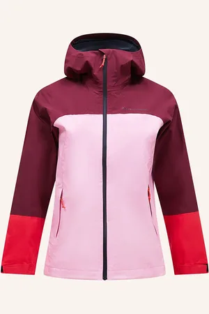 Peak Performance Funkční Bunda Hipe růžová tmavě červená neonově červená
