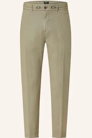 Cinque Chino Kalhoty Cijuli-O Modern Fit Se Lnem zelená