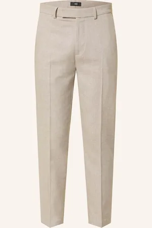Cinque Chino Kalhoty Cibeppe Tapered Fit hnědá krémová
