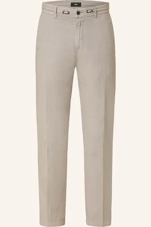 Cinque Chino Kalhoty Cijuli-O Modern Fit Se Lnem světle šedá