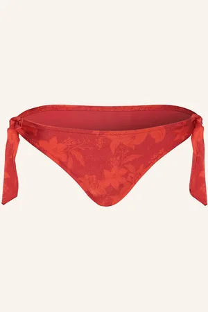 Vilebrequin Trojúhelníkové Bikinové Kalhotky Flower Power Flamme červená tmavě červená