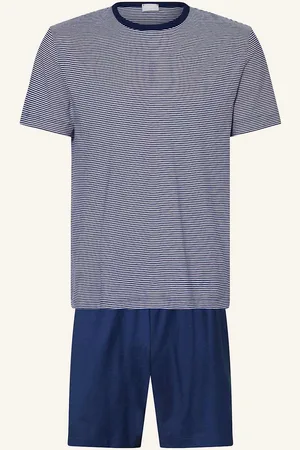 Mey Pyžamo Se Šortkami Série Cote D´ Azur Stripes tmavě modrá bílá