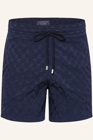 Vilebrequin Koupací Šortky Turtle Monogram Jacquard Moopea tmavě modrá