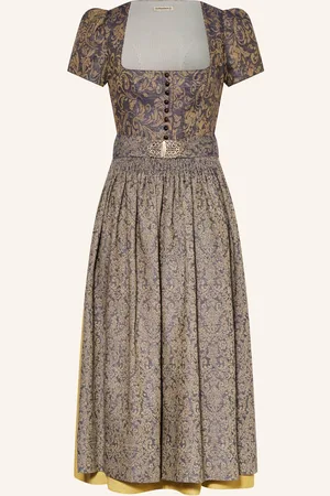 Gottseidank Dirndl Tilda tmavě žlutá tmavě modrá