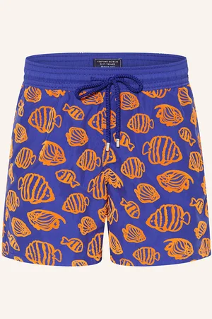 Vilebrequin Koupací Šortky Fishy Vibes Moorea modrá oranžová