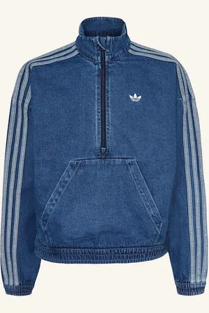 adidas Džínový Troyer modrá