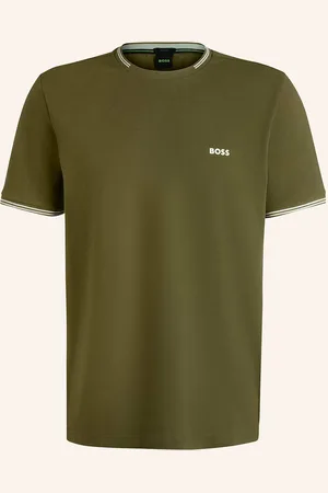 HUGO BOSS Tričko Taul tmavě zelená