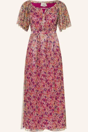 Bash Off-Shoulder Šaty Colette S Třpytivou Přízí růžová fialová světle zelená