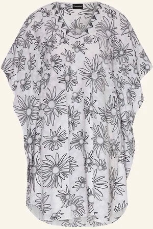 Charmline Kaftan Marguerite Sky bílá černá