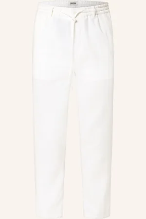 Drykorn Kalhoty Deger V Joggingovém Stylu Regular Fit Se Lnem bílá