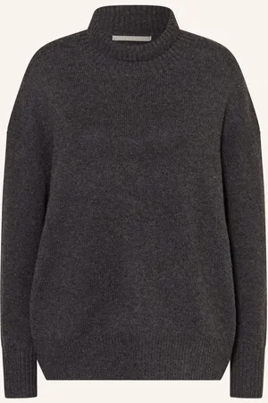 The Mercer Oversized Kašmírový Svetr S Rolákem tmavě šedá