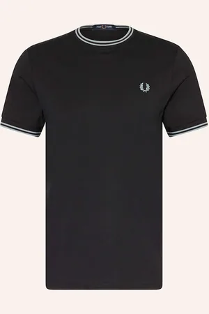 Fred Perry Tričko černá černošedá