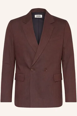 Drykorn Sako Tydo Slim Fit Se Lnem tmavě červená