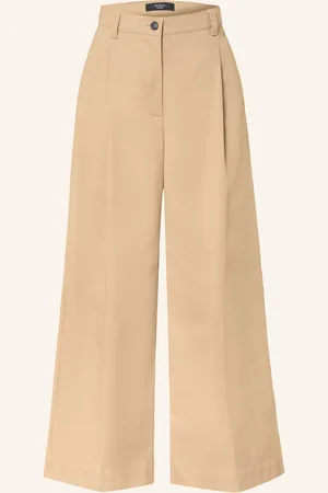 Max Mara Marlene Kalhoty Nebbie světle hnědá