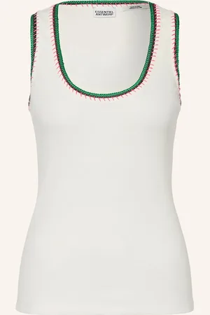 Essentiel Antwerp Top Harcel režná zelená růžová