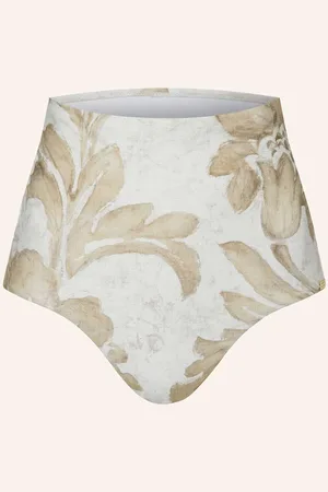 Maryan Mehlhorn High Waist Bikinové Kalhotky Ornation krémová béžová