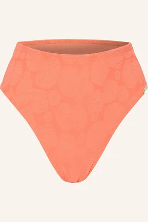 Watercult High Waist Bikinové Kalhotky Coastal Daydream světle červená
