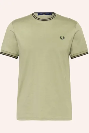 Fred Perry Tričko olivová tmavě zelená