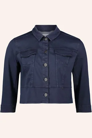 Betty & Co Cropped Bunda S 3 4 Rukávem tmavě modrá