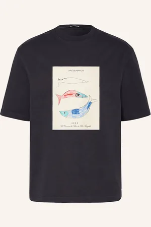 Jacquemus Tričko Le Tshirt Marino tmavě modrá