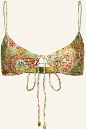 JANTHEE Berlin Horní Díl Bikin Bralette Zenna zelená žlutá červená