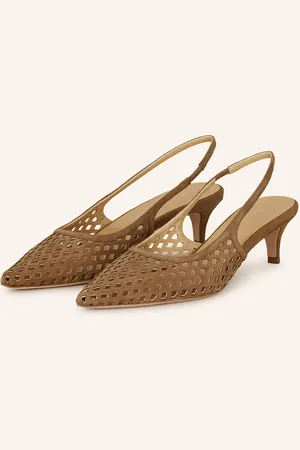 UNÜTZER Unützer Slingpumps S Otevřenou Patou velbloudí