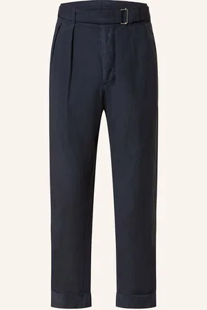 OFFICINE GENERALE Oblekové Kalhoty Pierre Slim Fit tmavě modrá