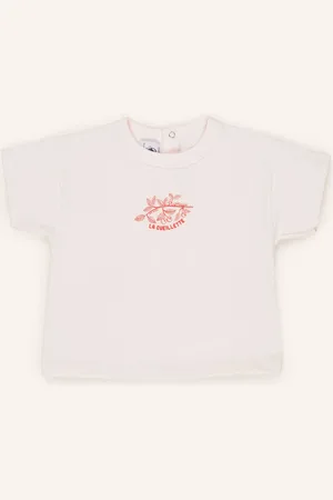 Petit Bateau Tričko světle růžová červená