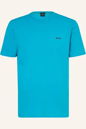 HUGO BOSS Tričko Tee neonově tyrkysová