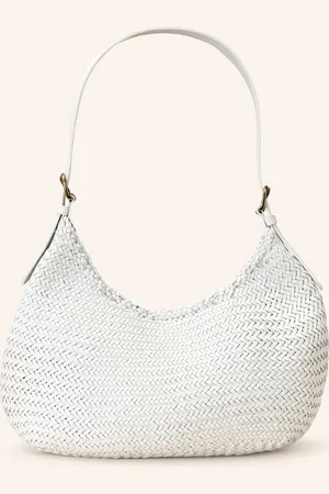 Dragon Diffusion Kabelka Hobo Luna Mezza Medium bílá