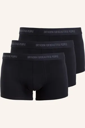 Drykorn Boxerky Corbin, 3 Kusy V Balení černá