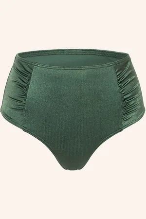 Cyell High Waist Bikinové Kalhotky Trasure Green zelená