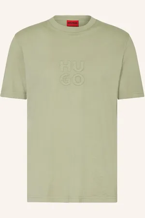 HUGO BOSS Tričko Dustress olivová