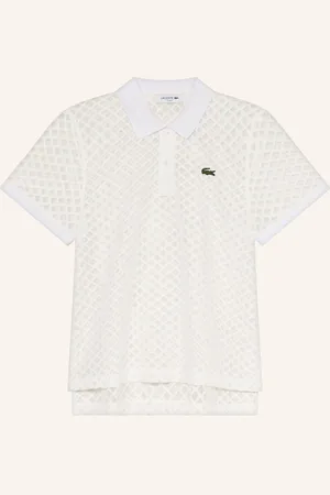 Lacoste Úpletová Polokošile režná