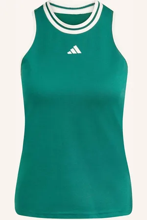 adidas Tílko Heritage Tennis Classic Tank tmavě zelená bílá