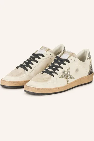Golden Goose Sneakersy Ball Star režná stříbrná