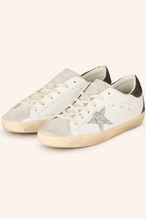 Golden Goose Sneakersy Super-Star režná bílá