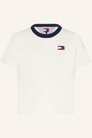 Tommy Hilfiger Tričko režná tmavě modrá červená