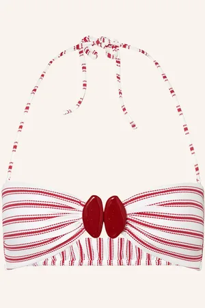 Watercult Bandeau Bikinové Kalhotky Seaside Splash černá červená