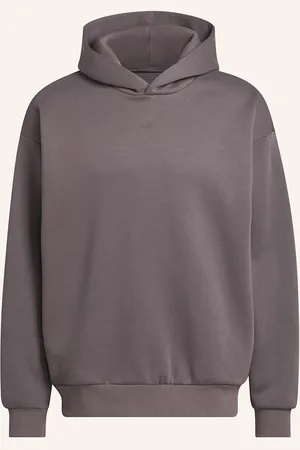 adidas Mikina S Kapucí Basketball Fleece černošedá