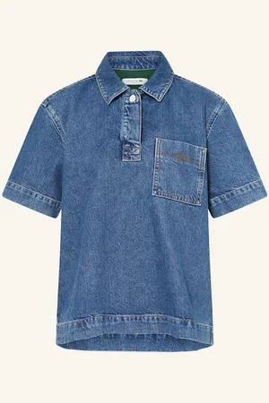 Lacoste Džínová Halenka tmavě modrá