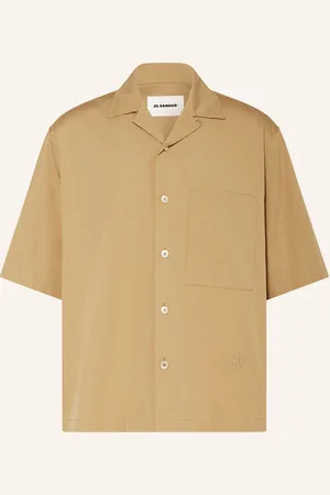 Jil Sander Košile Resort Comfort Fit velbloudí