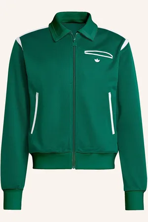 adidas Tréninková Bunda Premium Track Top tmavě zelená