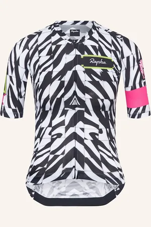 Rapha Cyklistický Dres Amani Pro Team Training černá bílá