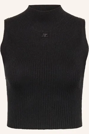 Courrèges Cropped Top černá