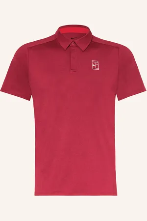 Nike Funkční Polokošile court Dri-Fit Advantage tmavě červená